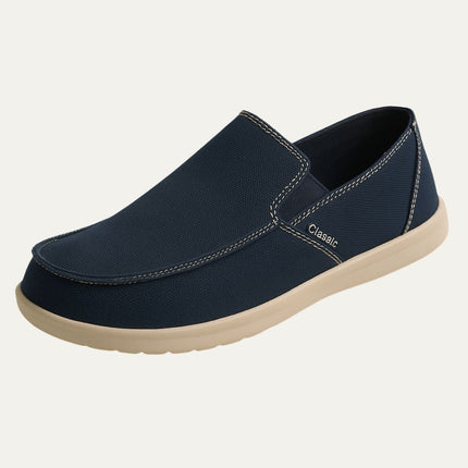 Men’s Casual Slip-On Loafers with Contrast Stitching