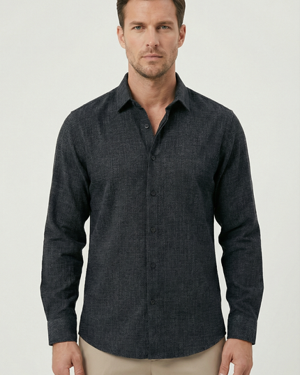 Men’s Clean Cut Linen Shirt