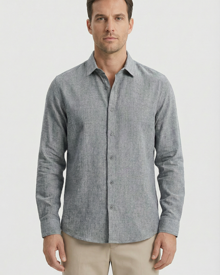 Men’s Clean Cut Linen Shirt