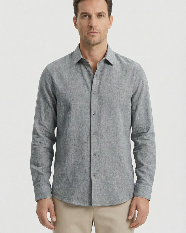 Men’s Clean Cut Linen Shirt