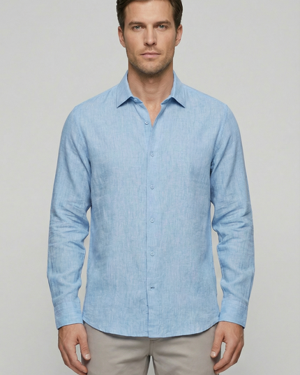 Men’s Clean Cut Linen Shirt