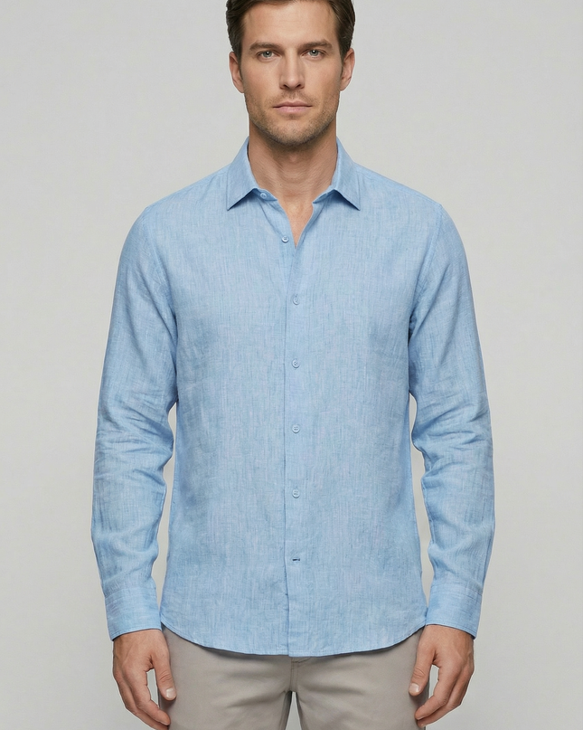 Men’s Clean Cut Linen Shirt