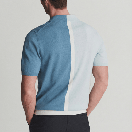 Men’s Color Block Knit Polo