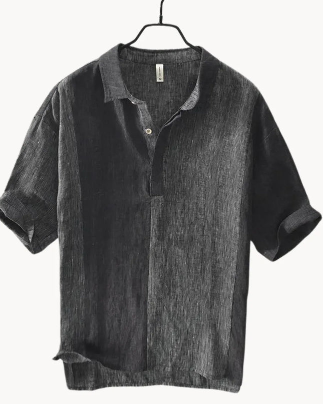 Men’s Color Block Polo Shirt – Short Sleeve Summer Top