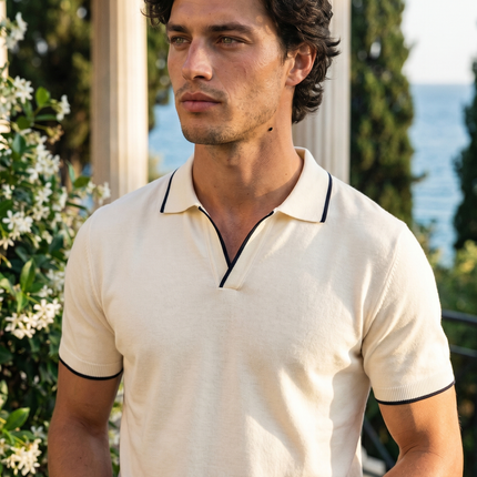 Men’s Contrast Trim Polo Shirt