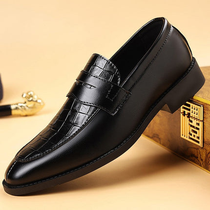 Men’s Croc Panel Penny Loafers