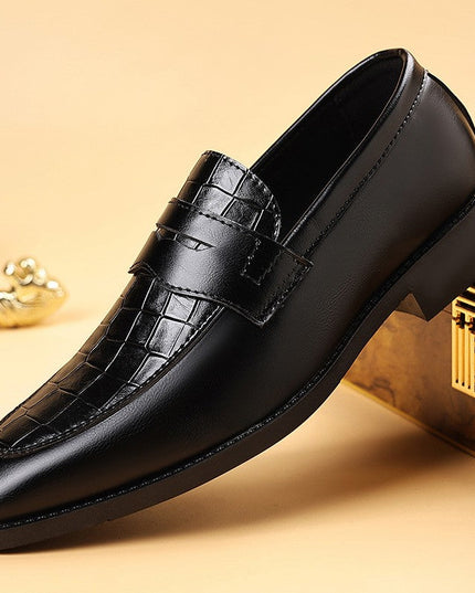 Men’s Croc Panel Penny Loafers