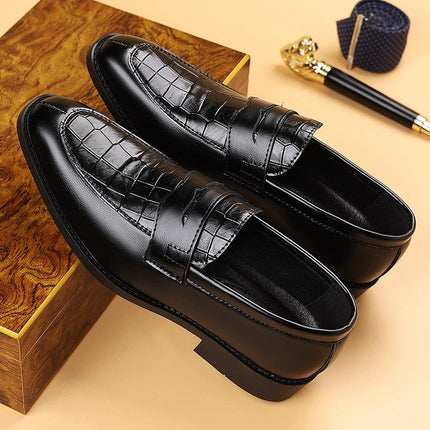 Men’s Croc Panel Penny Loafers