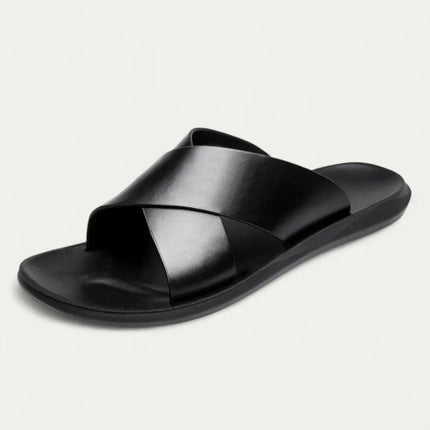 Men’s Cross Strap Slide Sandals