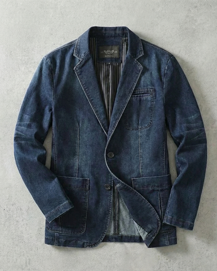 Men’s Denim Blazer Jacket