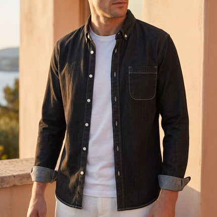 Men’s Denim Button Shirt