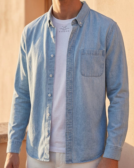 Men’s Denim Button Shirt