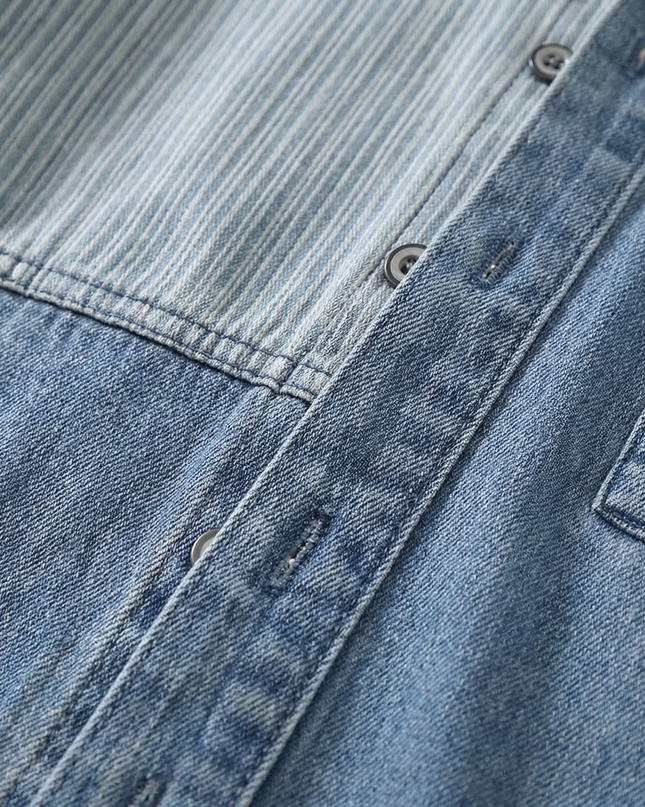 Men’s Denim Panel Shirt