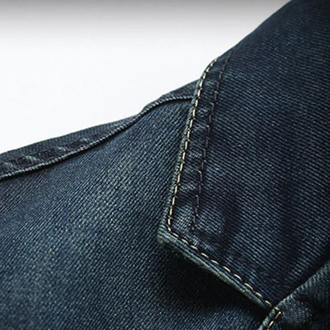 Men’s Denim Style Tailored Blazer