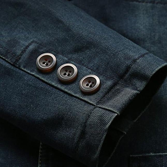 Men’s Denim Style Tailored Blazer
