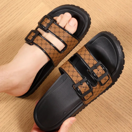Men’s Double Buckle Slide Sandals
