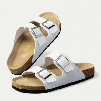 Men’s Double Strap Buckle Slide Sandals