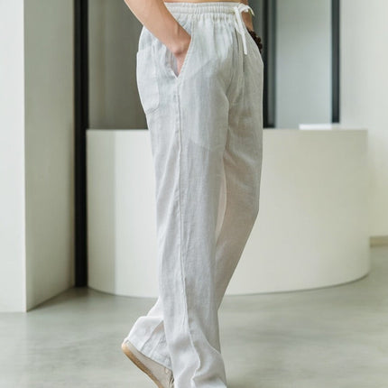 Men’s Drawstring Straight Leg Trousers