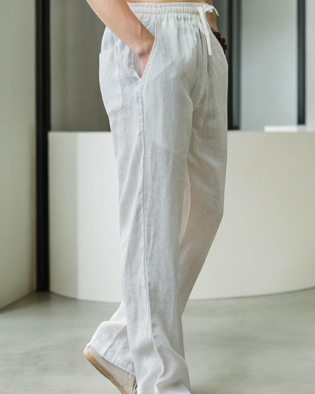 Men’s Drawstring Straight Leg Trousers