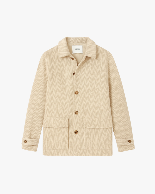 Men’s Herringbone Button Jacket