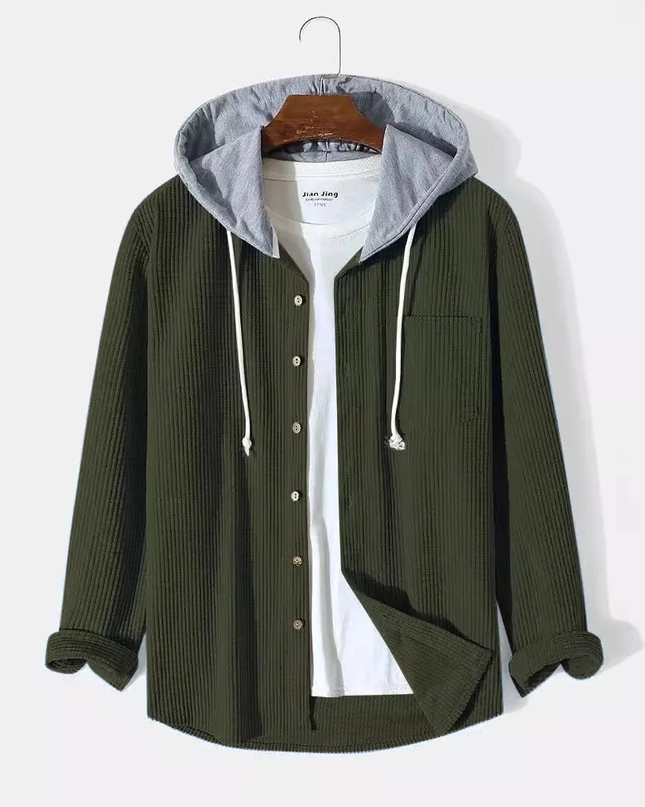 Men’s Hooded Shirt Jacket