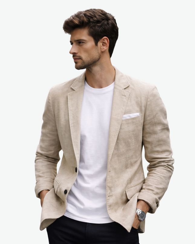 Men’s Lightweight Notched Lapel Blazer