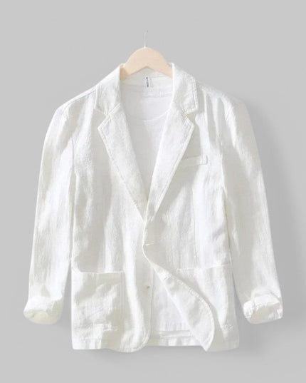 Men’s Lightweight Textured Notched Blazer