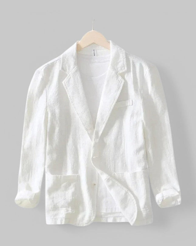 Men’s Lightweight Textured Notched Blazer