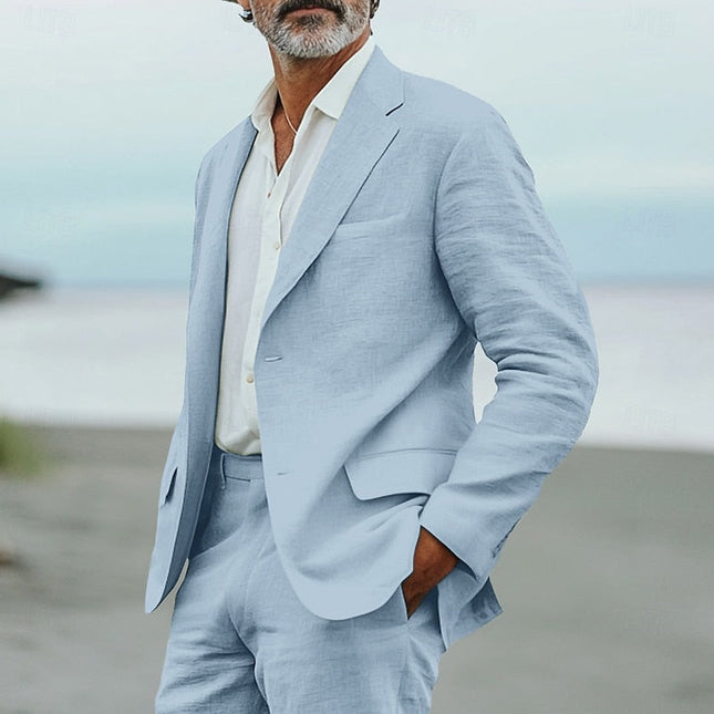 Men’s Lightweight Two-Piece Suit Set