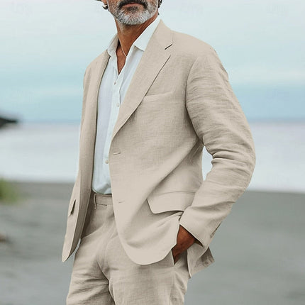 Men’s Lightweight Two-Piece Suit Set