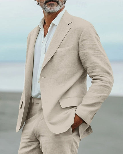 Men’s Lightweight Two-Piece Suit Set
