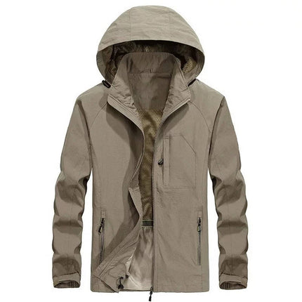 Men’s Lightweight Zip-Up Hooded Jacket