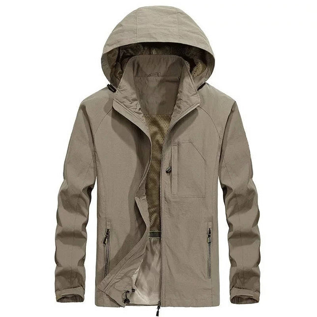 Men’s Lightweight Zip-Up Hooded Jacket