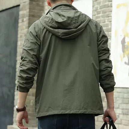 Men’s Lightweight Zip-Up Hooded Jacket