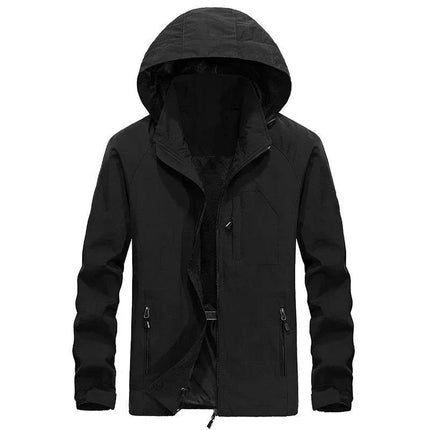 Men’s Lightweight Zip-Up Hooded Jacket