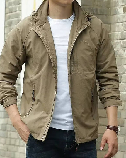 Men’s Lightweight Zip-Up Hooded Jacket