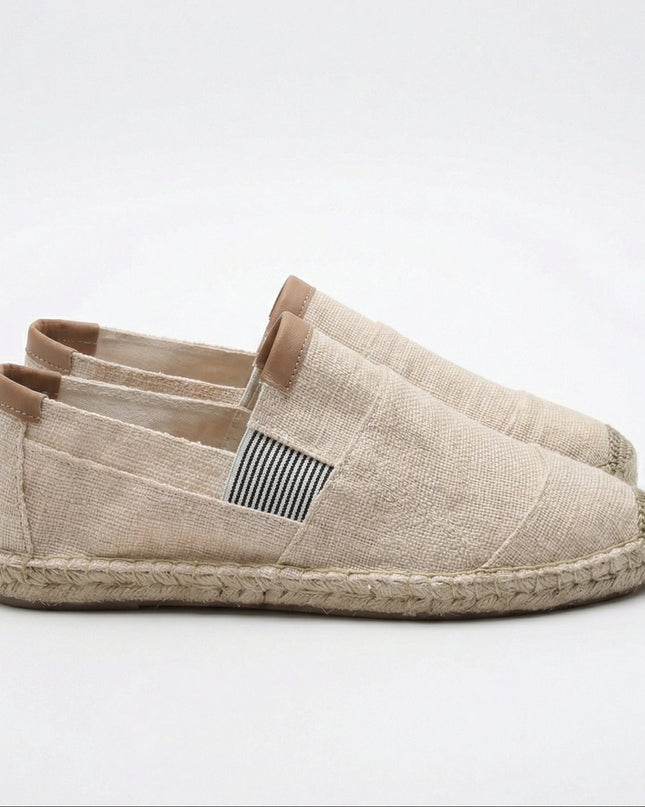 Men’s Linen Panel Espadrilles