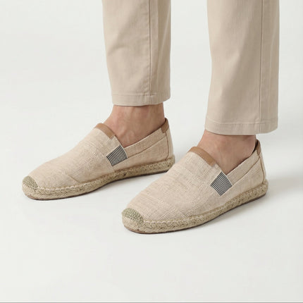 Men’s Linen Panel Espadrilles