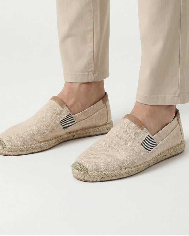 Men’s Linen Panel Espadrilles