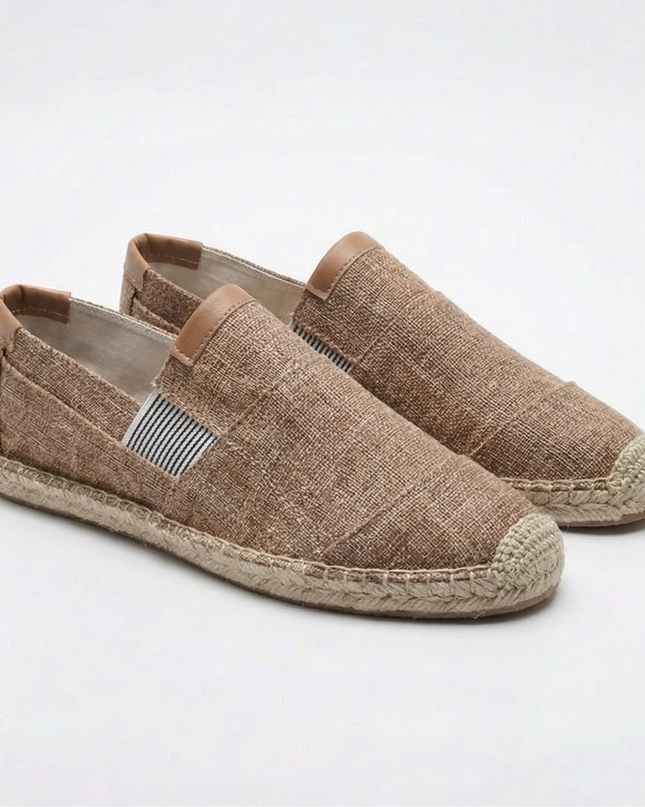 Men’s Linen Panel Espadrilles