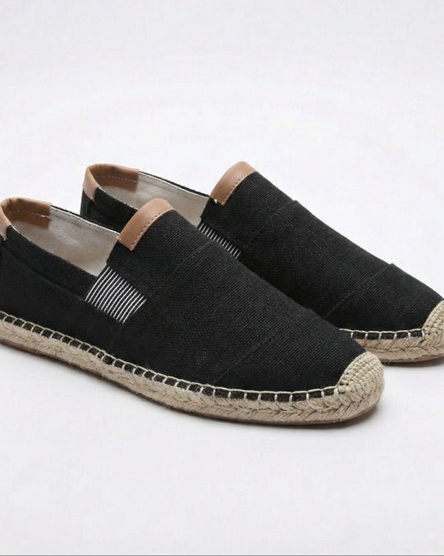 Men’s Linen Panel Espadrilles