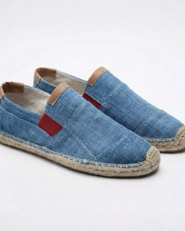 Men’s Linen Panel Espadrilles