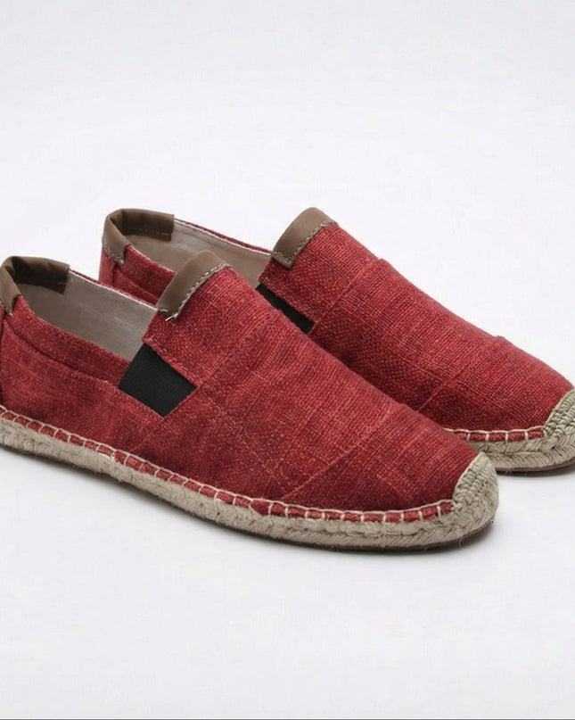 Men’s Linen Panel Espadrilles