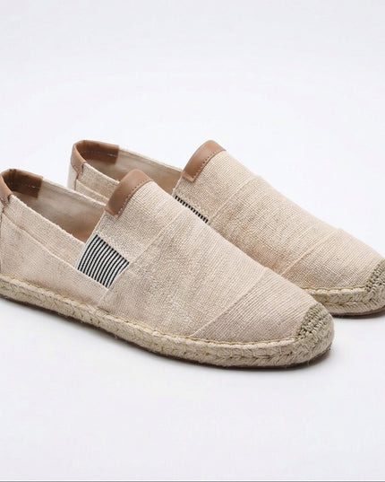 Men’s Linen Panel Espadrilles