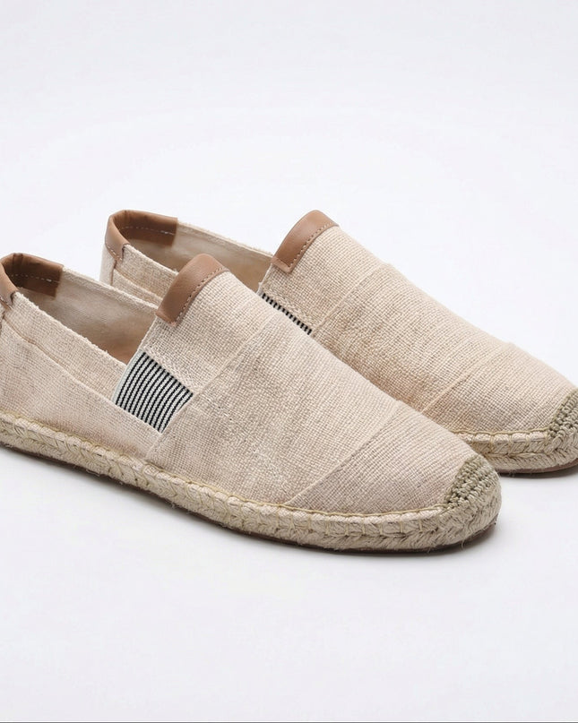 Men’s Linen Panel Espadrilles