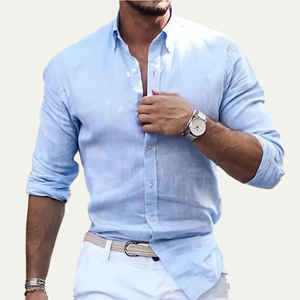 Men’s Long Sleeve Button Front Shirt