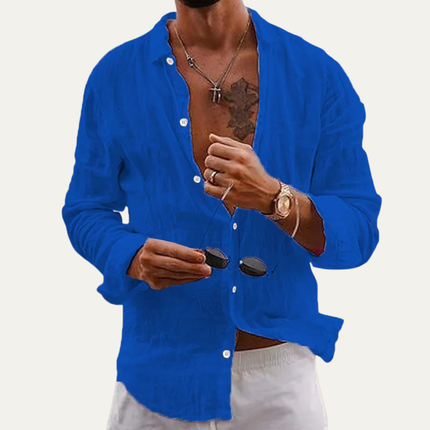 Men’s Long Sleeve Button Front Shirt