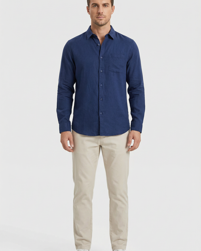 Men’s Long Sleeve Pocket Shirt