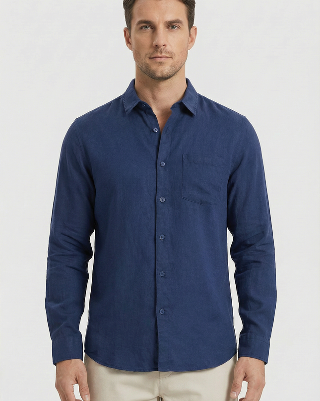 Men’s Long Sleeve Pocket Shirt