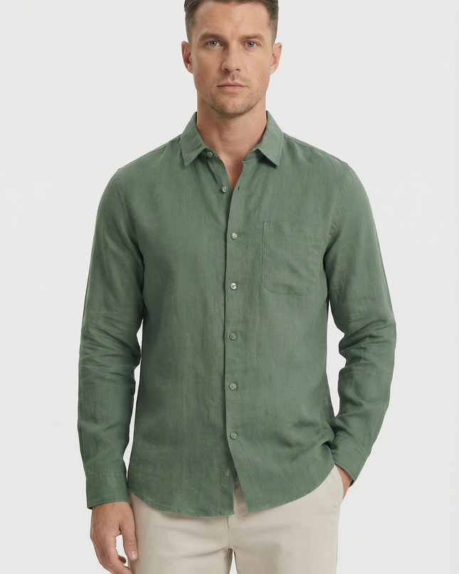 Men’s Long Sleeve Pocket Shirt
